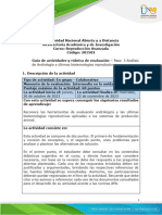 Guía de Actividades y Rúbrica de Evaluación - Unidad 3 - Paso 3 - Análisis de Andrología y Últimas Biotecnologías Reproductivas