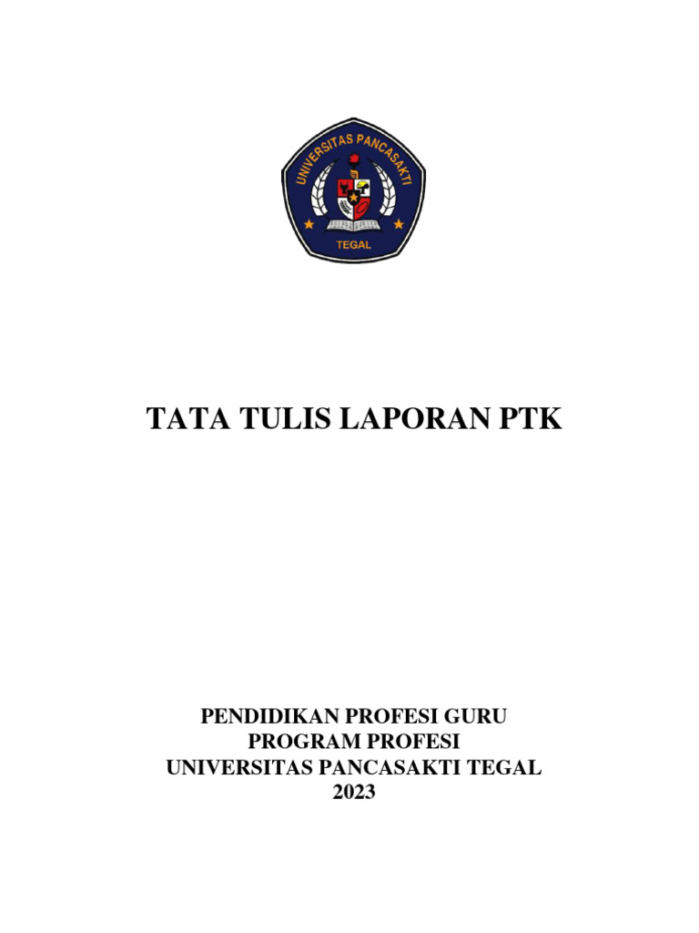 Panduan Penulisan Laporan PTK | PDF