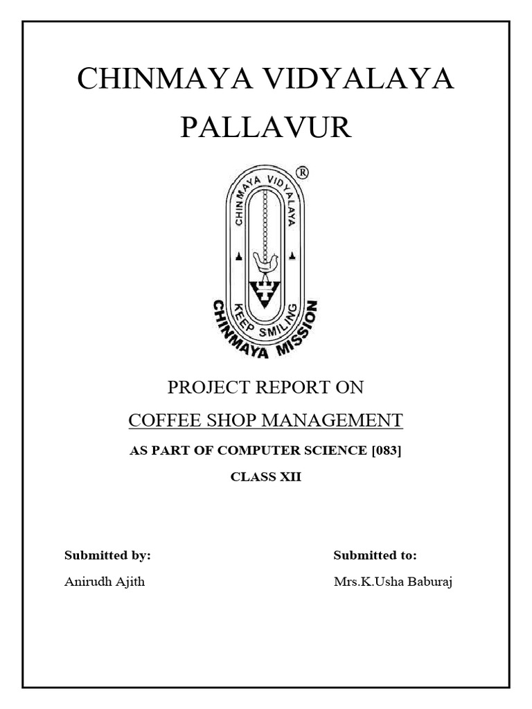 Anirudh CS Project 2022-23 Class Xii (F) - 1 | PDF | Python ...