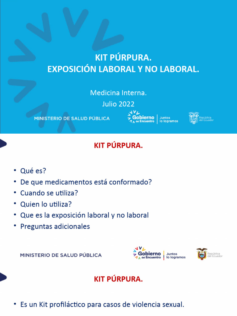Kit Púrpura | PDF | VIH | Medicamentos con receta