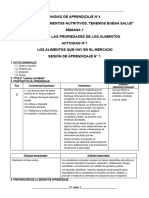 Sesiones Unidad de Alimentos