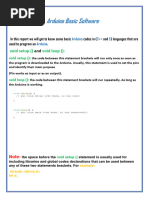 Arduino Basic Software