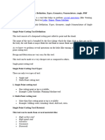 Single Point Cutting Tool Definition, Types, Geometry, Nomenclature, Angle, PDF