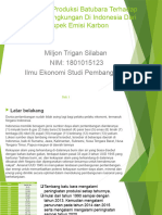 Pengaruh Produksi Batubara Terhadap Kualitas Lingkungan Di Indonesia