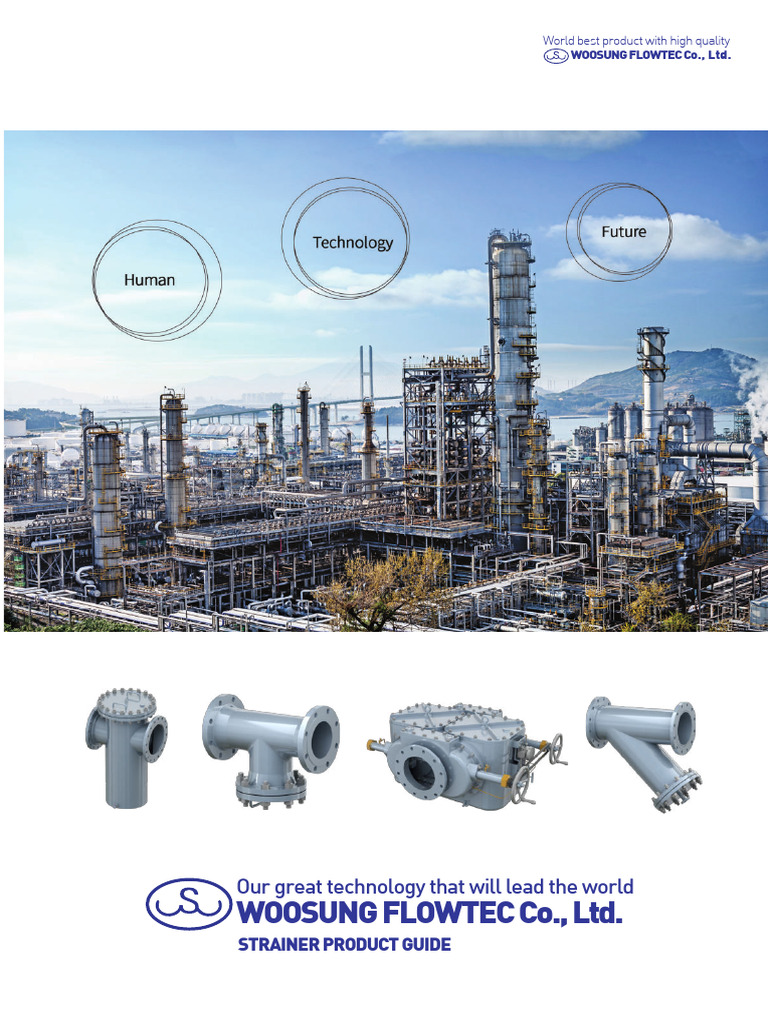 Woosung Flowtec Strainer Product Guide | PDF | Screw | Steel