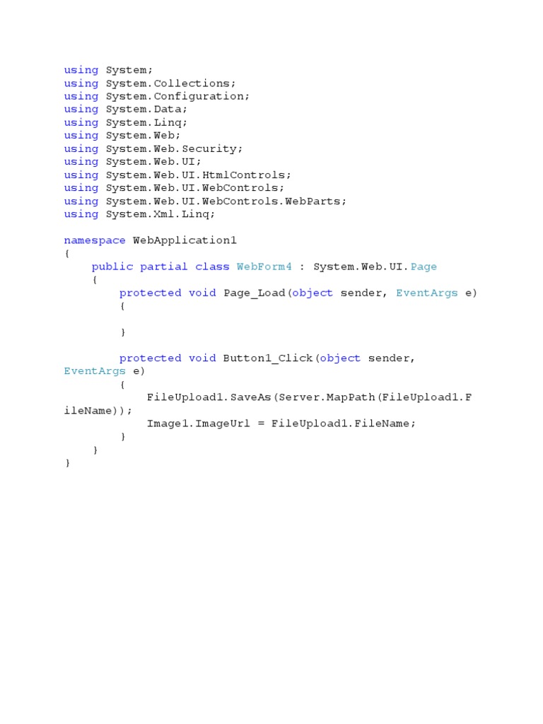 File Upload Handling in ASP.NET | PDF