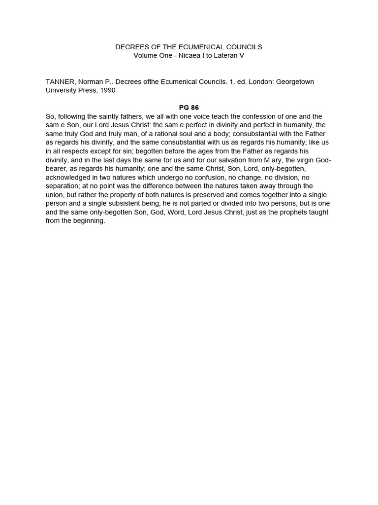 Decrees Ofthe Ecumenical Councils PDF