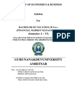 Gurunanakdevuniversity Amritsar: Faculty of Economics & Business