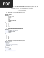 C Training Test