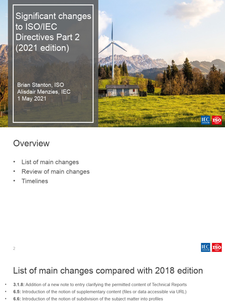 ISO IEC Directives Part 2 2021 Changes | PDF | International ...