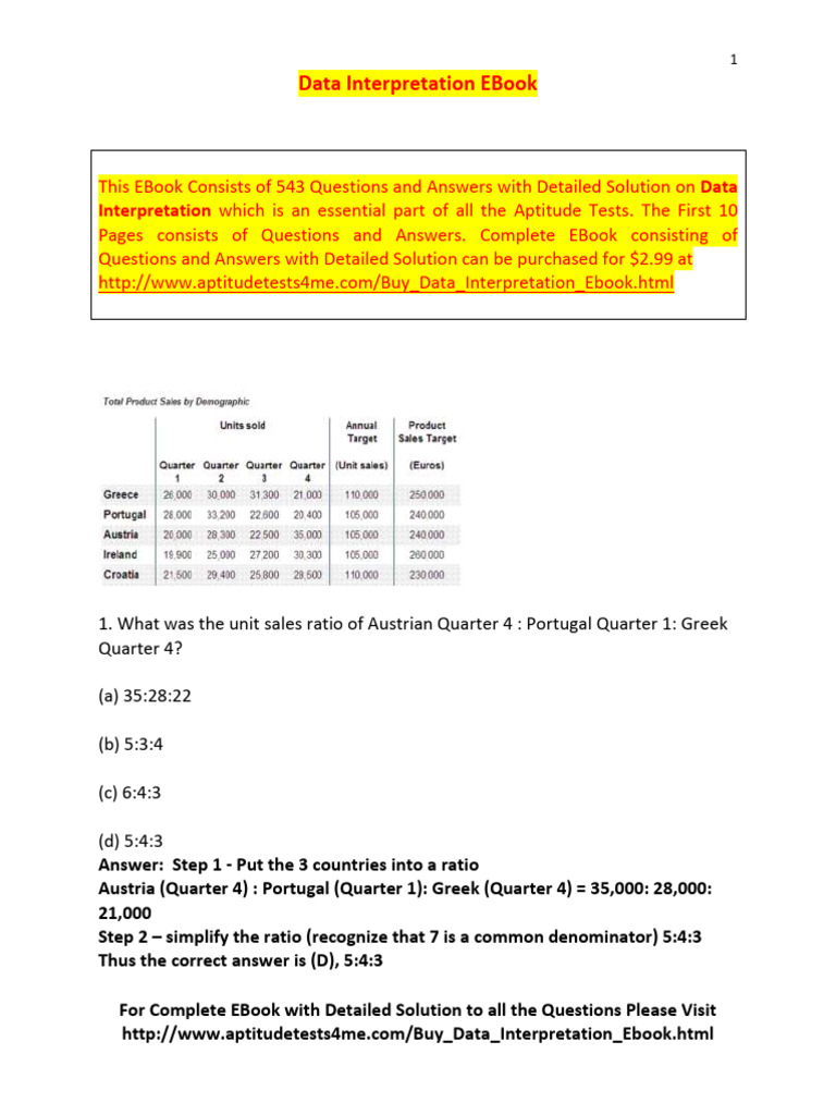 Data interpretation pdf economies
