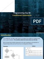 02 - Programming Day 08 - Conditional Tests and If Statements