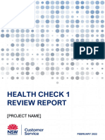 Health Check 1 Report Template