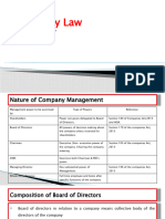 Management of Company