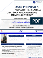 Pembahasan Proposal 5 BPOM - Prof. Dr. Muhammad Firdaus