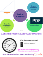 2.1 Radical Functions and Transformations