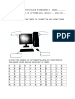 Computerscience-Worksheets - Class-1