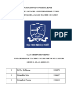 Group 1 - Class Observation Report - Final Version