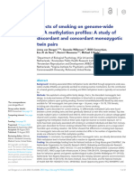 Effects of Smoking On Genome-Wide DNA Methylation Profile