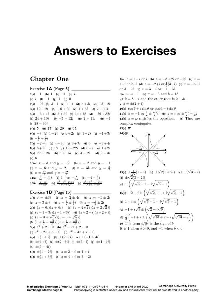 Cambridge Answers | PDF | Applied Mathematics | Mathematical Relations