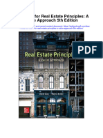 Test Bank For Real Estate Principles A Value Approach 5th Edition