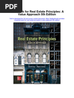 Test Bank For Real Estate Principles A Value Approach 5th Edition