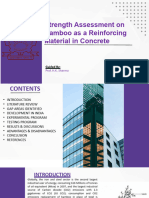 Strength Assessment On Bamboo As A Reinforcing