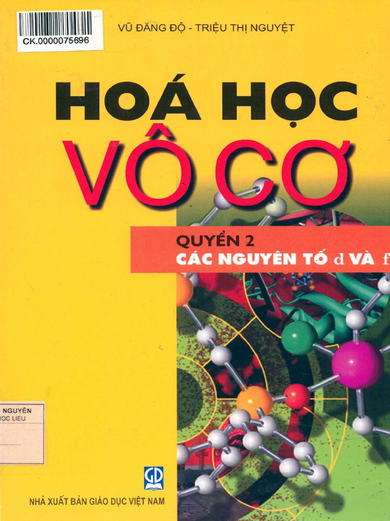 Hóa Học Vô Cơ - Quyển 2 - Các Nguyên Tố d Và f | PDF