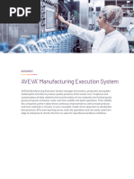 Datasheet - AVEVA Manufacturing Execution System - 23-01