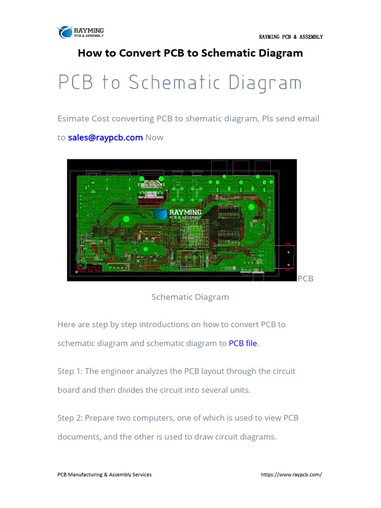 How To Convert PCB To Schematic Diagram | PDF | Printed Circuit Board ...