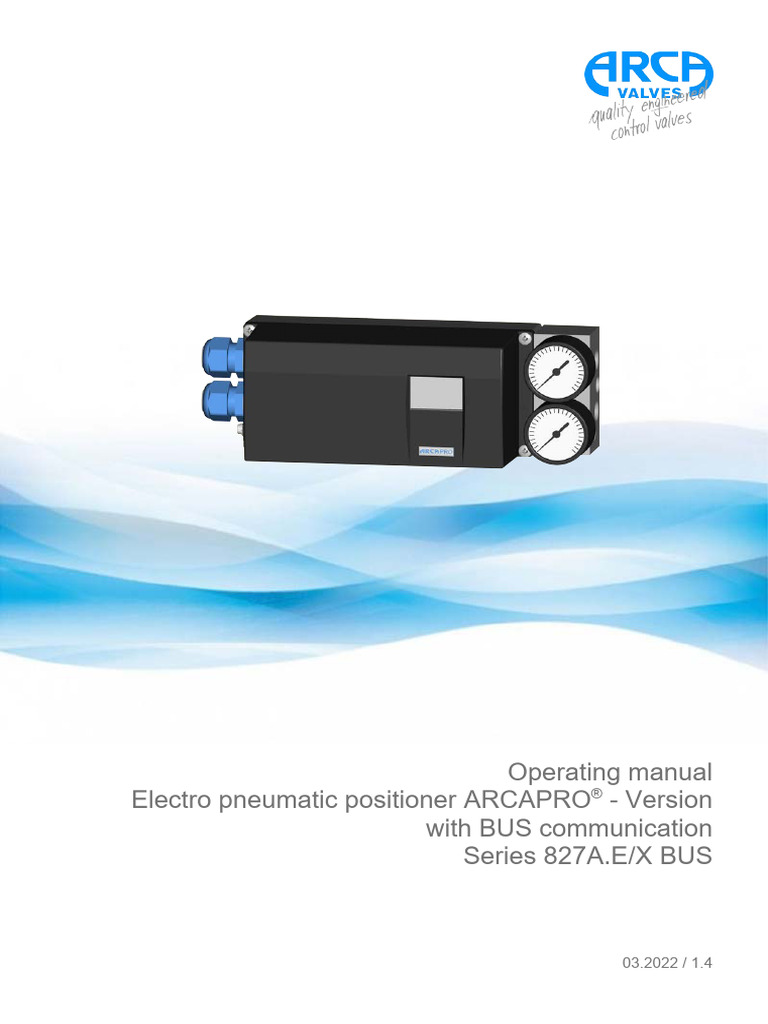 Operating Manual Electro Pneumatic Positioner ARCAPRO - Version With ...