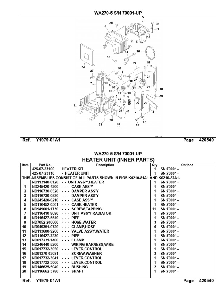 Heater Unit Inner Parts | PDF | Tools | Manufactured Goods