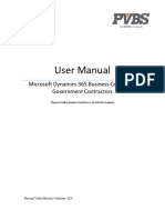 PVBS User Manual Microsoft Dynamics 365 Business Central For Government Contractors