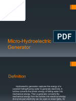 Micro-Hydroelectric Generator