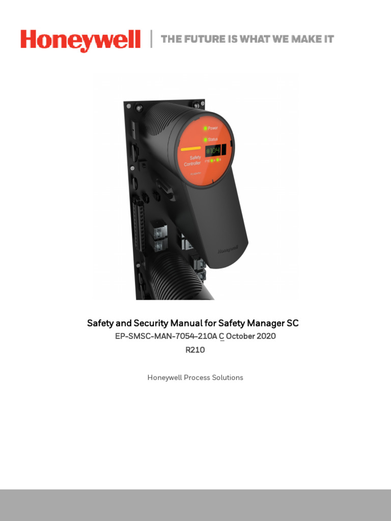 Safety and Security Manual For Safety Manager SC PDF Systems Engineering Computing