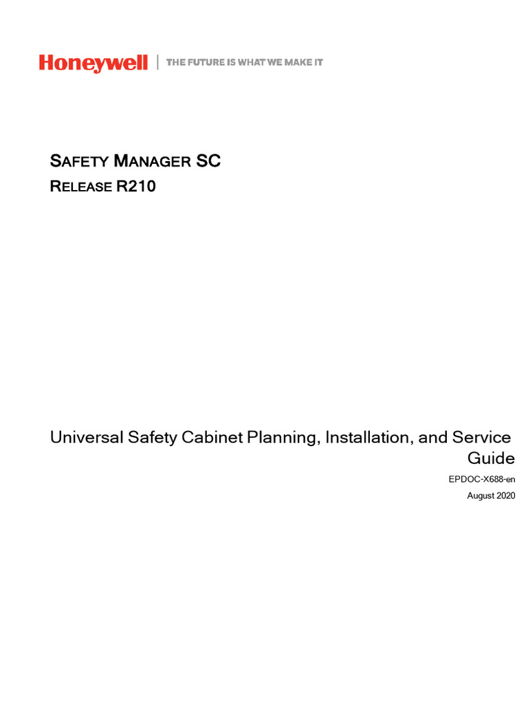 Universal Safety Cabinet Planning Installation and Service Guide | PDF ...
