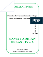 Makalah PPKN Dinamika Mts Ixa Adrian