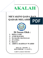 1makalah Agama Qada Dan Qadar Sma