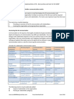 ISO 26000 Tool Stakeholder Communication Matrix