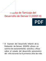 TABLAS Prueba de Tamizaje Del Desarrollo de Denver II