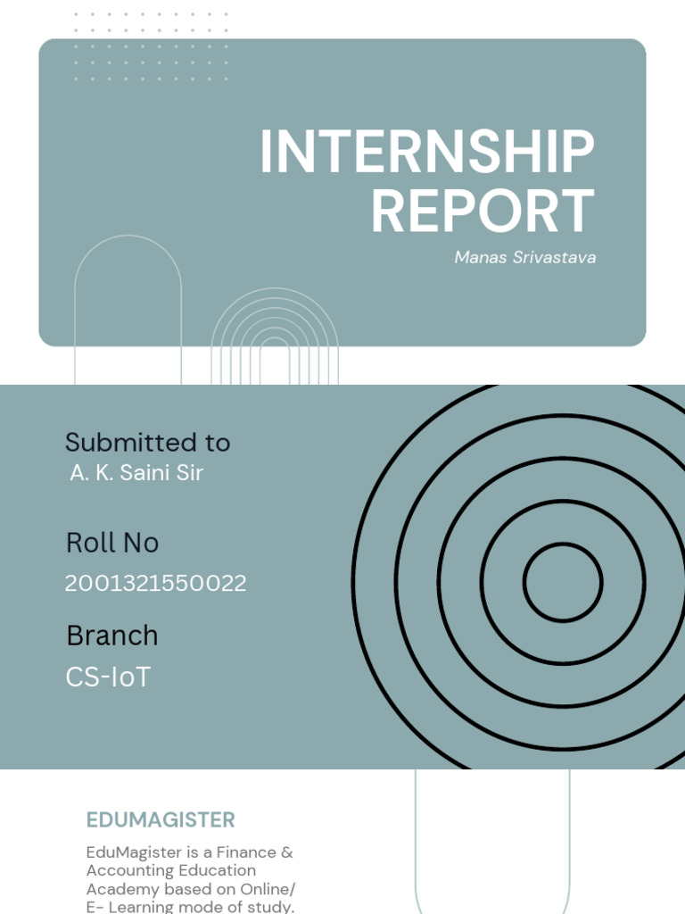 Internship Report | PDF | Websites | Java Script