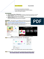 PhETSimulationCollisionLabDataTakingShortConservationofMomentumLab 1