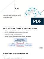 Day 3 - Stereo Image Orientation