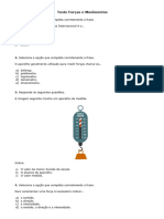 Teste Fisico Quimica 9 Ano Forcas e Movimentos