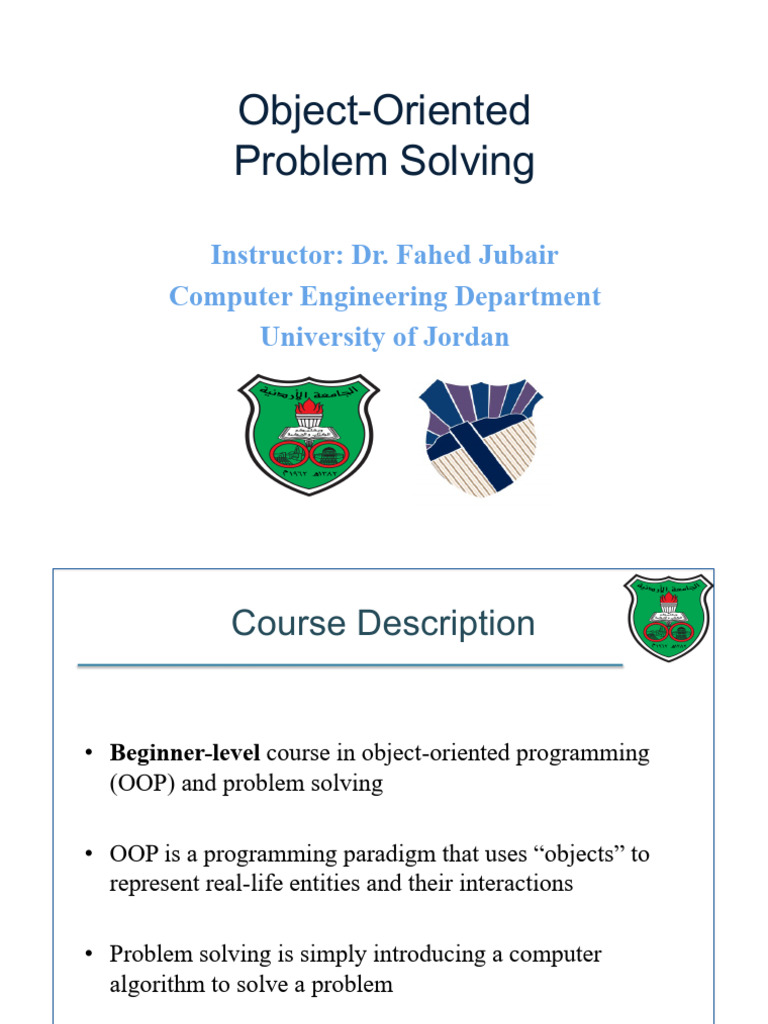 00 Syllabus | PDF | Object Oriented Programming | Computer Programming