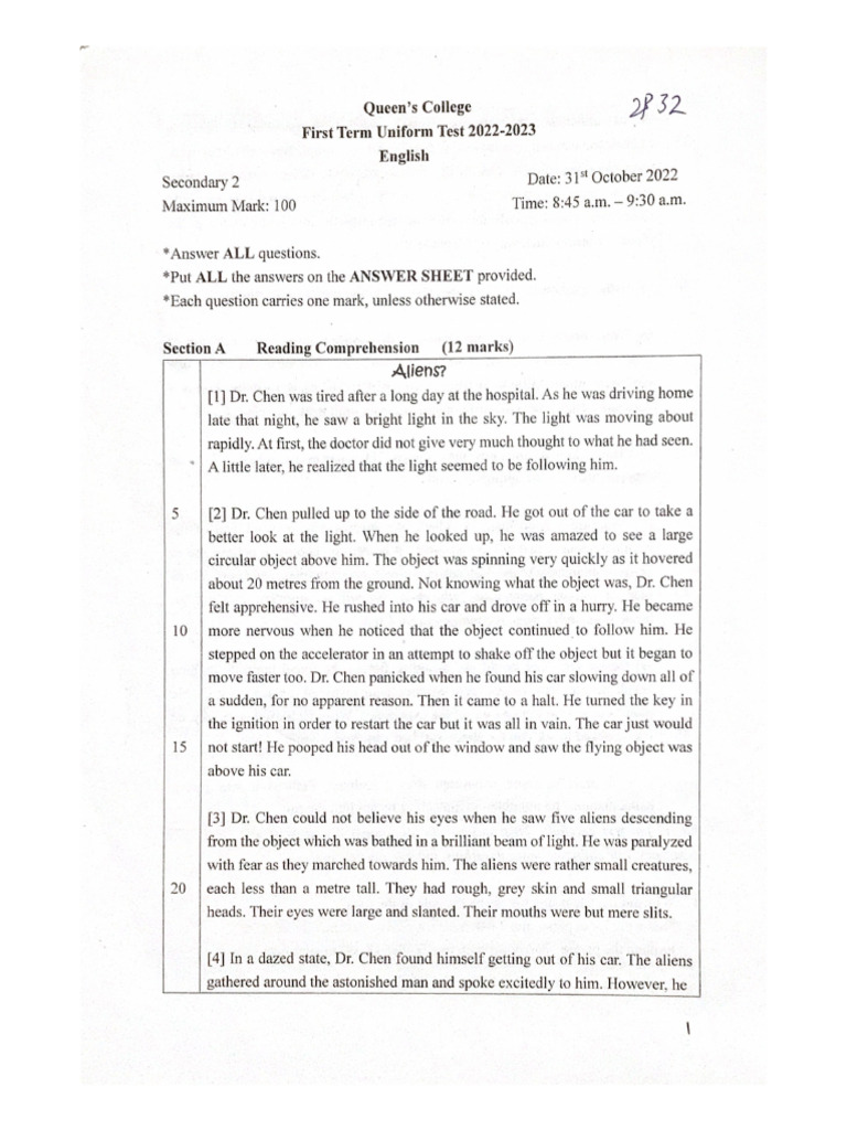 Ut 1 QP | PDF
