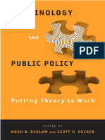 Salinan Terjemahan Criminology and Public Policy - Putting Theory To Work