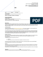H&M Return Form Instructions | PDF