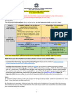 20-21-22 September 2023 English Proficiency Exam Announcement