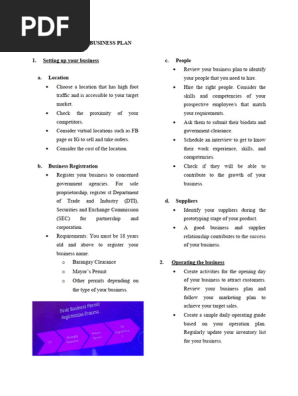 Implementing a Business Plan